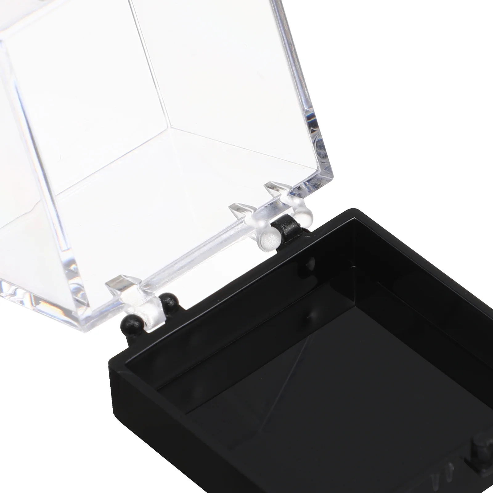 Contenedor de plástico para muestras, caja transparente de almacenamiento de minerales, Cubo de monedas de joyería de roca, Cuadrado de plástico