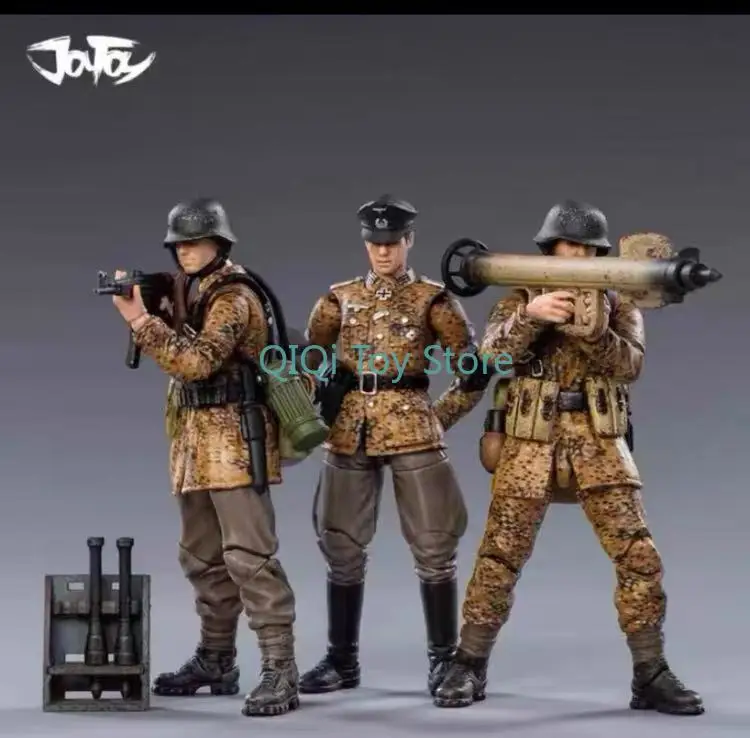 

JOYTOY 1/18 World War II German Autumn Camouflage 3-person Set! 3.75 inches can move soldiers!