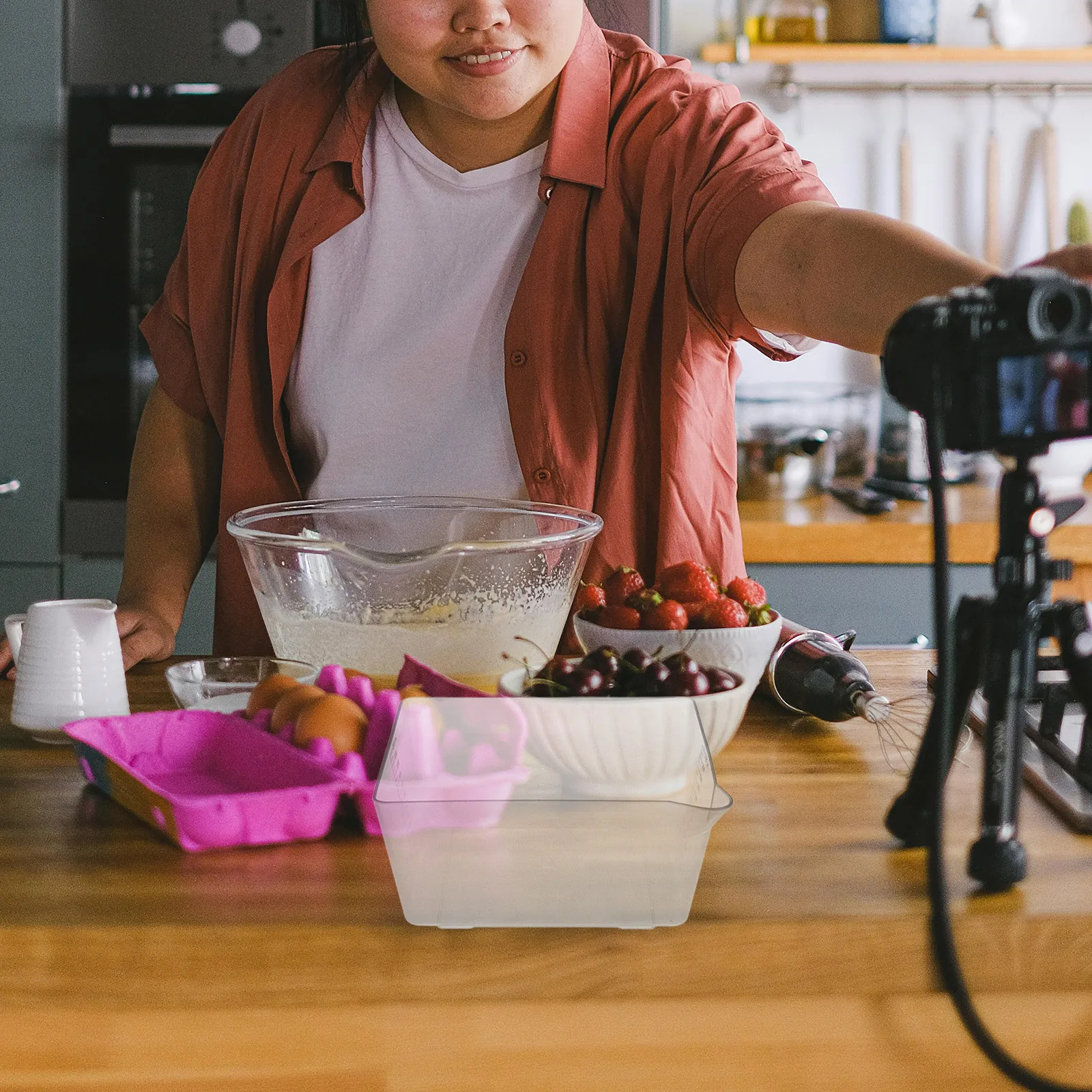 صينية ميزان إلكترونية مدمجة، وعاء وزن المطبخ المحمول، صينية قياس بلاستيكية لمختلف المناسبات