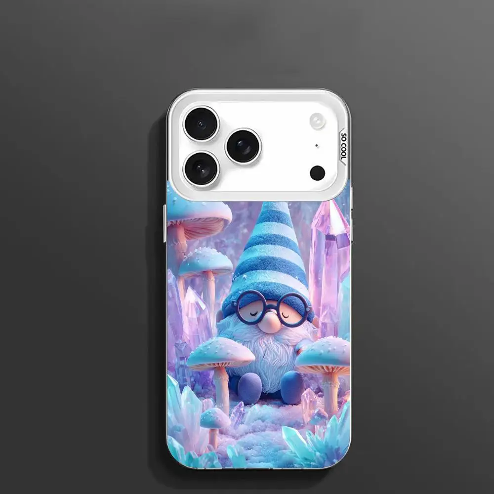 سانتا كلوز الفطر جراب هاتف آيفون 17 16 15 14 13 12 11 برو/ ماكس/بلس غطاء خلفي مقاوم للصدمات مضاد للبصمة