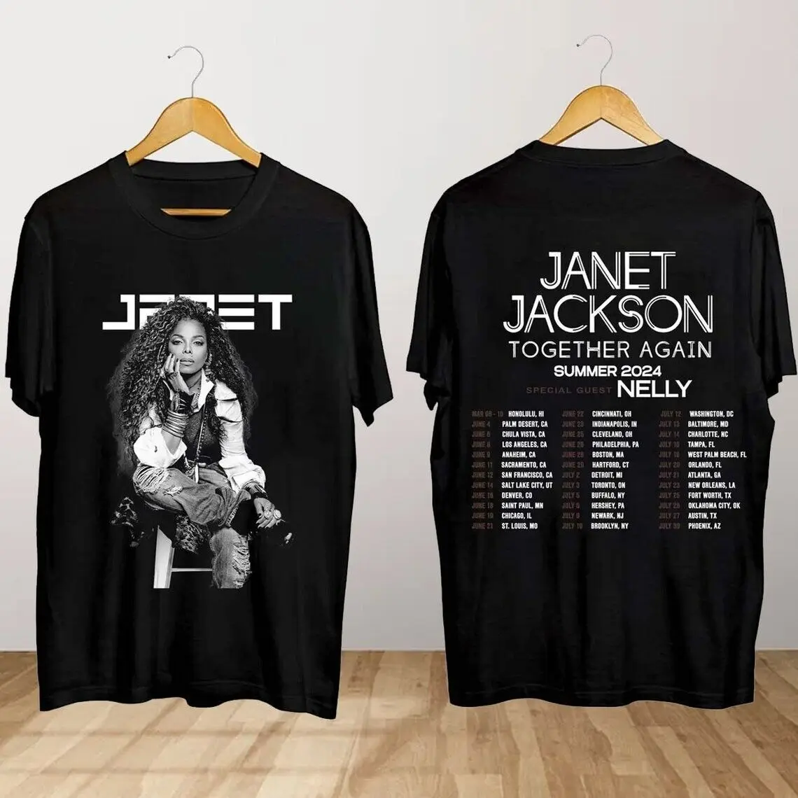 Janet Jackson Together Again Summer Tour 2024 Shirt