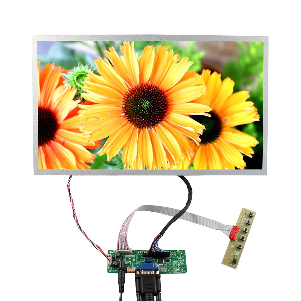 Vsdisplay Laptop Screen 156 Slim 30Pin Led Lcd Display Vga Lvds Converter 1920X1080 156 Lcd Screen With Controller Board Kit