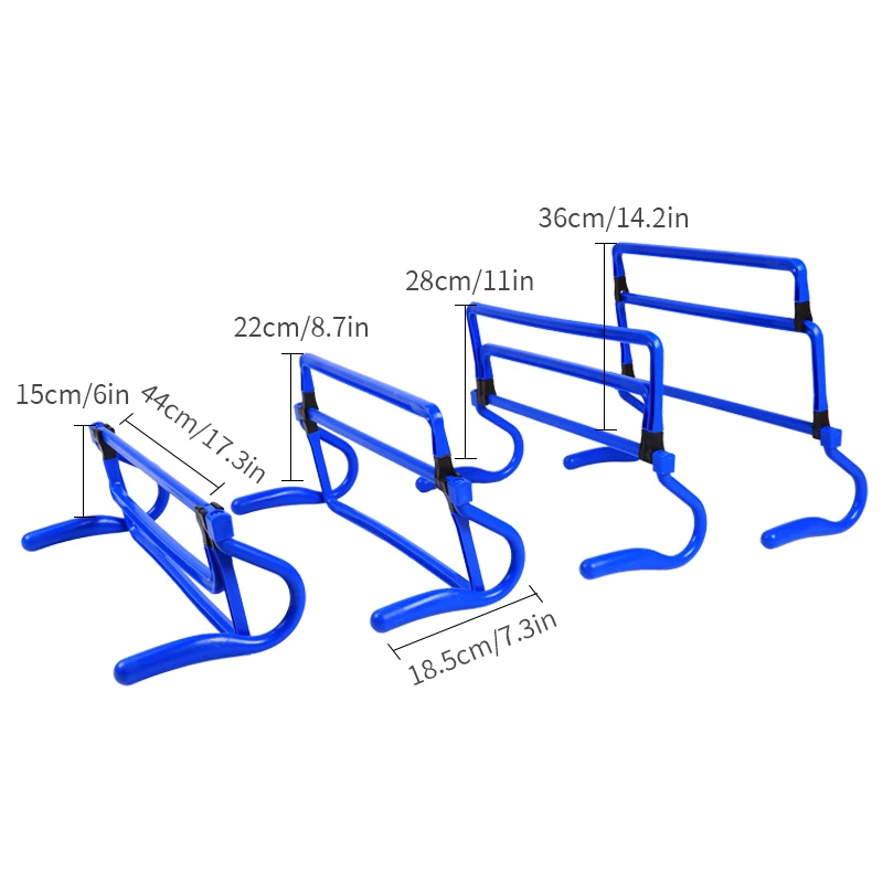 1 hurdle regolabile a colori a quattro velocità, piccolo hurdle multifunzionale, attrezzatura per l\'allenamento del calcio, velocità, ostacolo,