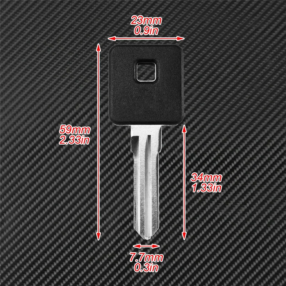 2 SZTUK czarnych kluczy motocyklowych Uncut Blade Blank Key do modeli Harley Sportster XL 883 XL1200 2000-2009 2010 2011 2012 2013