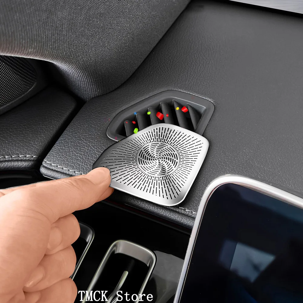 For Mercedes Benz S Class W223 S350 400 450 500 480 580 680 2021-2026 Car Accessories Dashboard Side Air Outlet Vent Cover Trim