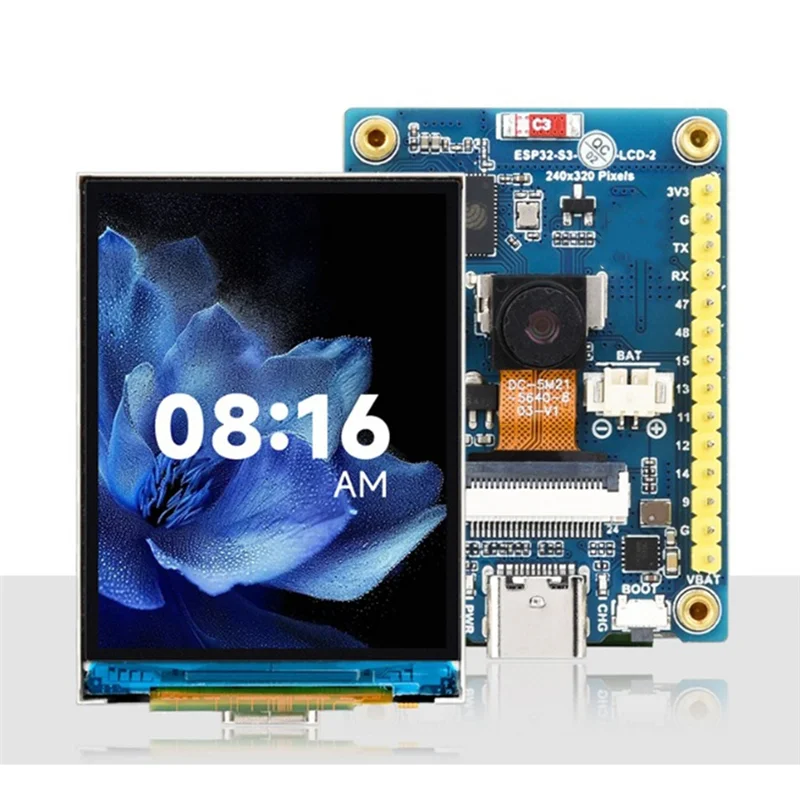 

Superb 2Inch ESP32-S3 IPS Capacitive Touchscreen Development Board 240X320 LCD Display 262K Color Support Wifi &Bluetooth B