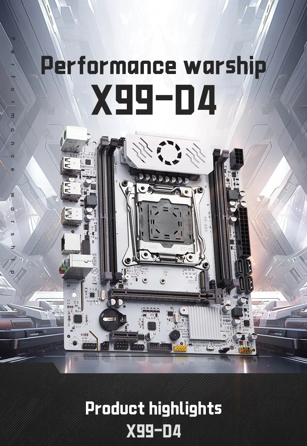 X99 Motherboard Set Kit Xeon LGA 2011-3 E5 2680 V4 CPU Processor 32G=2*16G DDR4 REG ECC RAM X99 C612chip Memory NVME M.2