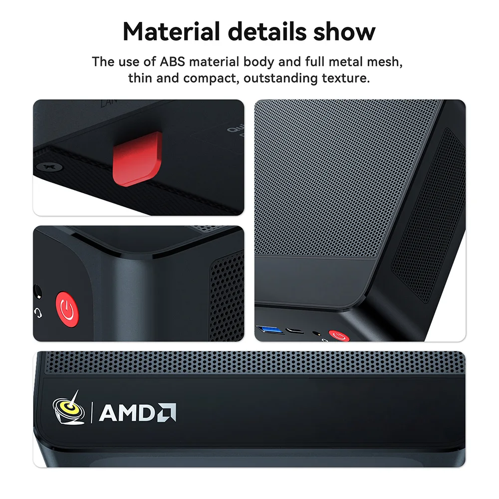 Новый Beelink SER5 PRO AMD Ryzen ™   7 5800H Мини-ПК 16 ГБ NVME SSD 500 ГБ Поддержка Wi-Fi 6 BT5.2 Настольный компьютер 5560U 5700U