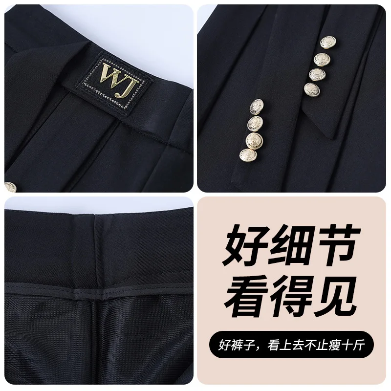 تصميم تحسس ألف خط السترة مطوي تنورة المرأة نصف تنورة الخريف أنيقة التخسيس تنورة قصيرة متعددة الاستخدامات #4