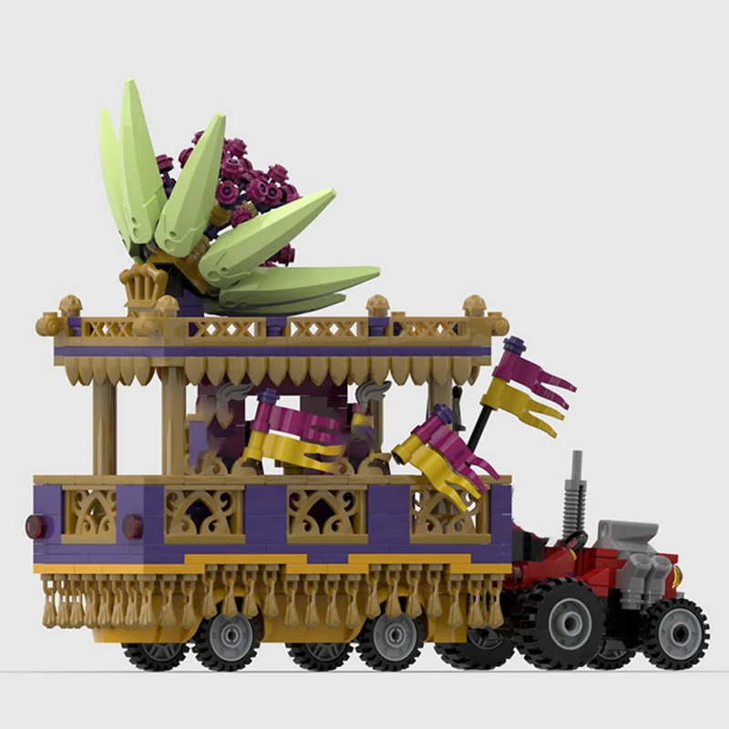 Speed Hypercar Model MOC Building Bricks Mardi Gras Parade Wagon Modular Technology Gifts Holiday Assemble Children Toys Suit