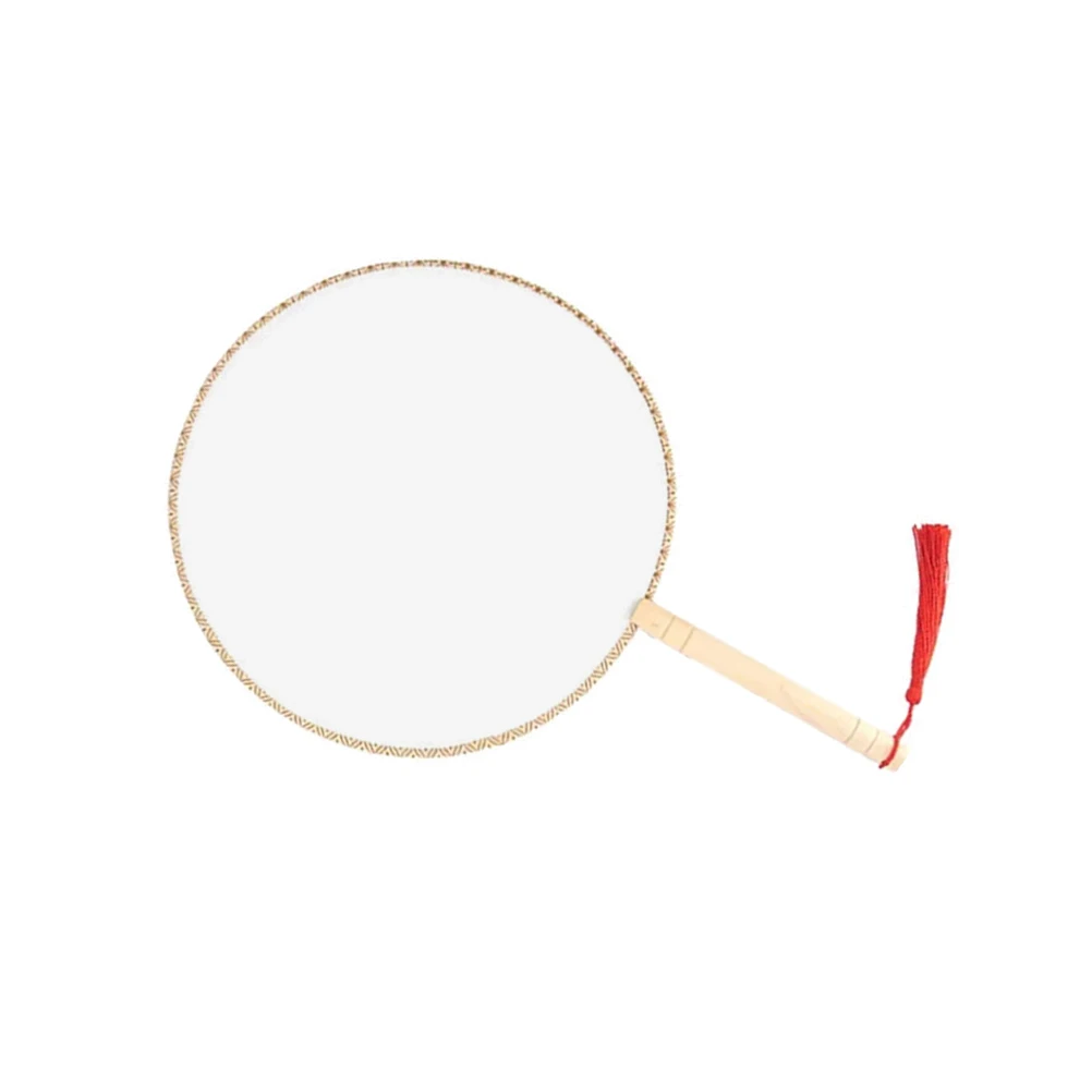 

Portable Blank Fan for Drawing and Painting DIY Embroidery Craft Accessory Ideal Creative Gift for Family Friends