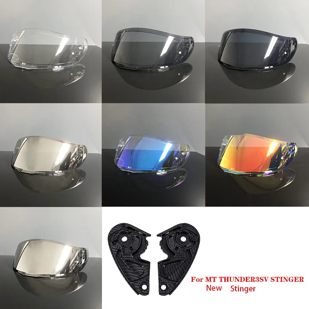 Motorcycle Helmet Visor for MT THUNDER 3 SV New models Stinger Replace Anti-UV Anti-Scratch WindShield Helmet Accessories Lens