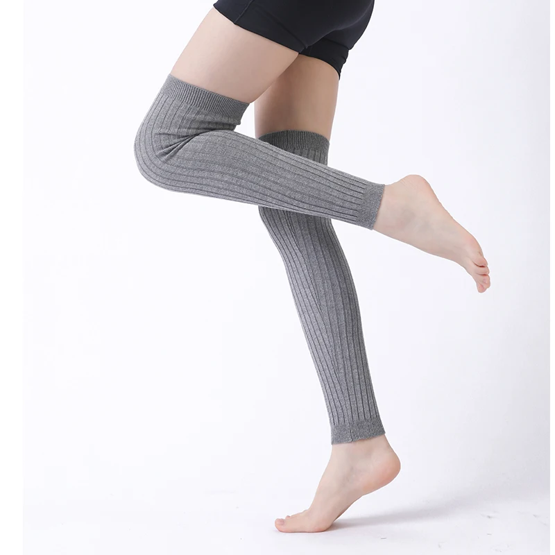 Women's leg heaters above the knee, sexy socks, soft and warm leg guards, winter long socks with hollowed out high heels