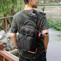 Tactical Camping Bag Backppack Chest Sling Outdoor FIshing Rod Bags Men Sports Handbags Shoulder Bag Hiking Hunting LaserMolle