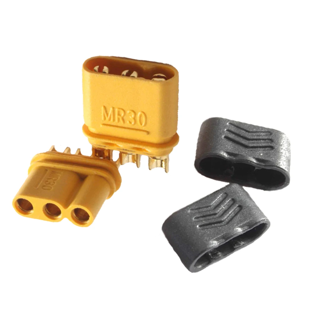 AMASS Plug MR30  Male Female Connector with Sheath  For RC Multicopter Airplane Lipo Batter Toy Part