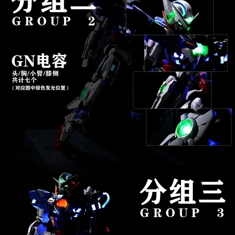 High Quality Kosmos Pg 1/60 Gn-001 Exia Phantom Light Group Led  Accessory Package Assembly Action Toy Figures Collectibles Gift