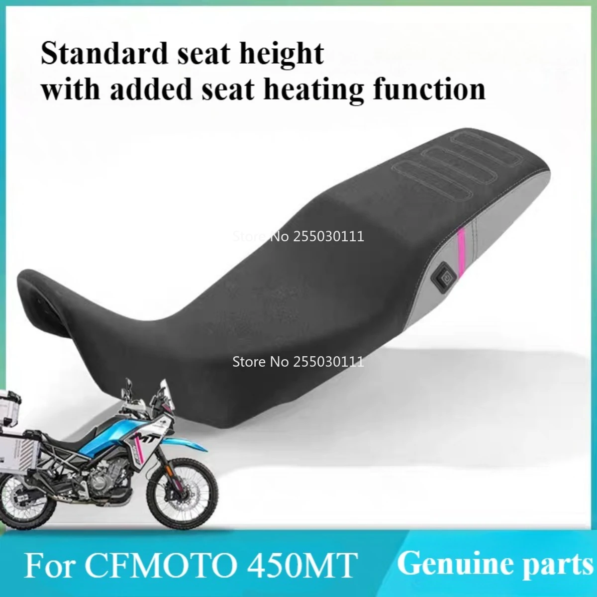 Adatto per cuscino sedile riscaldato originale CFMOTO 450MT, riscaldamento sedile, cuscino sedile modificato, alta elasticità