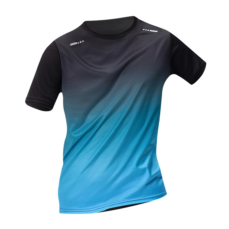 

13Y Adolescents To Adults Parent-child T-shirt Fashion Quick-dry Short Sleeve Men Sport Fitness Running Round Neck Shirt