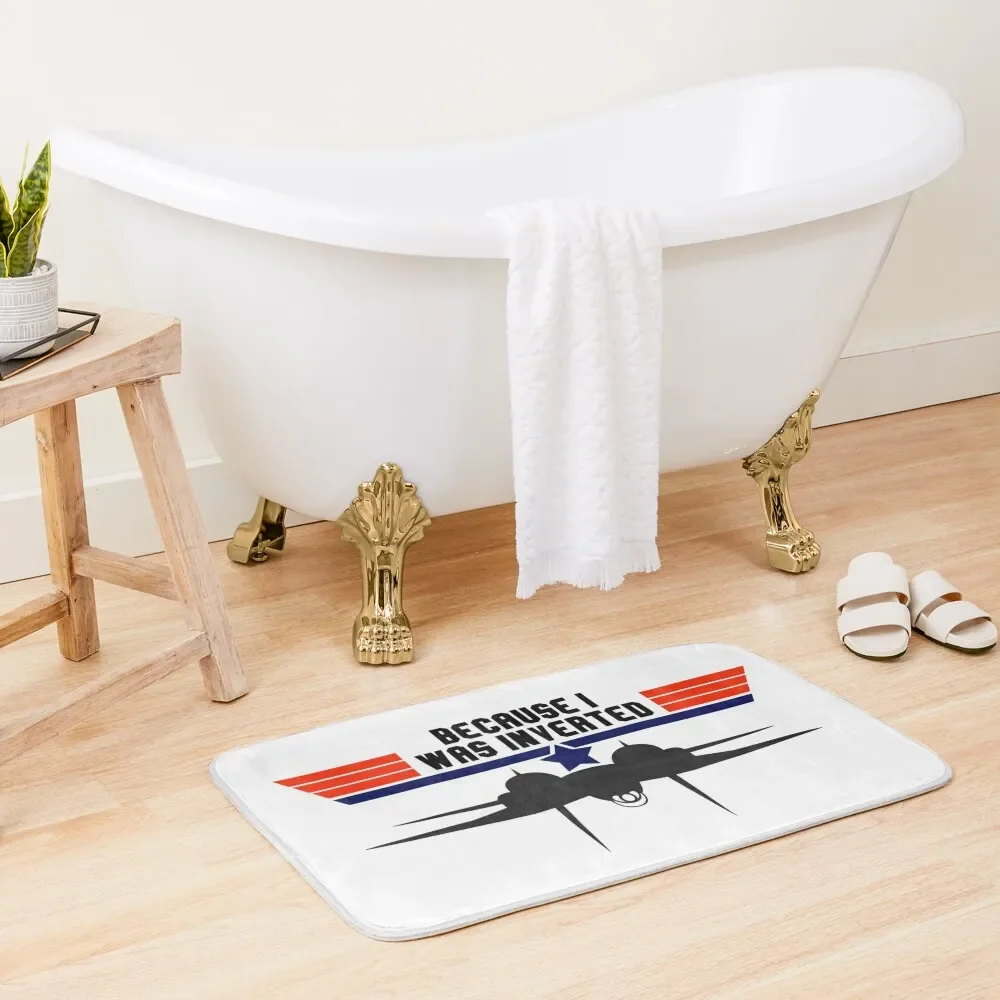 

Top Gun Because I was Inverted Bath Mat Anti-Skid Shower Anti-Slip Shower Bathroom Rugs And Set House Entrance Mat