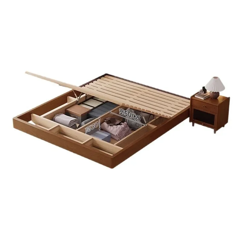 

Box without bedside storage High box bed suspended platform