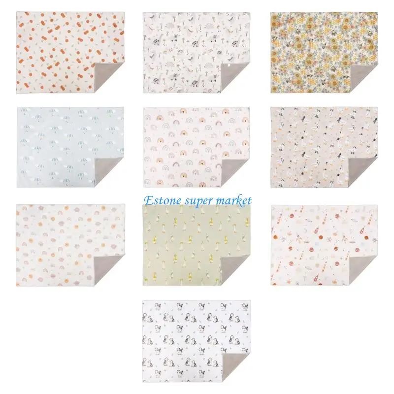 

090B Water Proofing Highchair Floor Mat With Nonslip Accent for Catching Falling Lovely Pattern Baby Crawling Pad