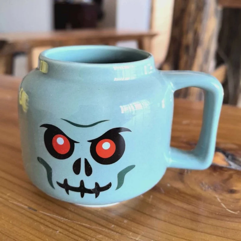 

Portable Cartoon Ceramic Coffee Funny Cute Milk Tea Mug Kids Children Drinkware For Camping Picnic Party Gift Smiling Happy Cup