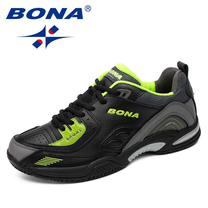 BONA New Popular Style Men Tennis Shoes Outdoor Jogging Sneakers Lace Up Men Athletic Shoes Comfortable Light Soft