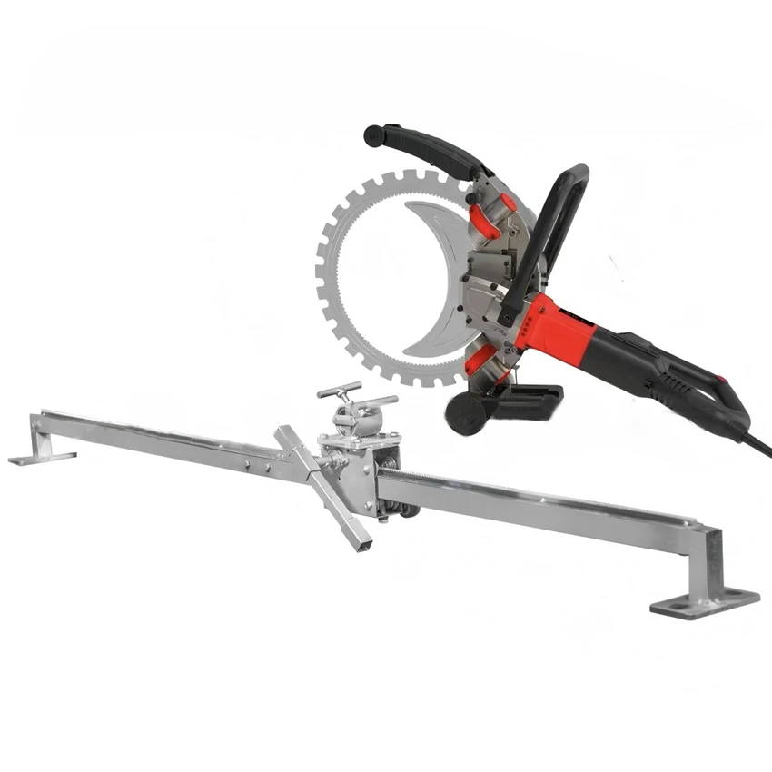 Concrete Ring Saw With 2.4M Track High Power Electric Wall Cutter Fully Automatic Rail Wall Cutting Machine 220V 5000W 3000r/min