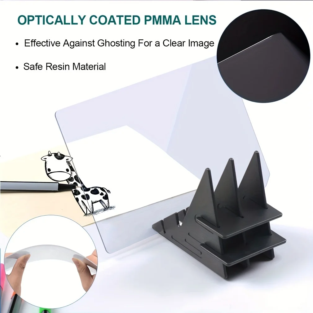 Imagem -05 - Portátil Optical Imaging Drawing Board Esboço Reflexão Pintura Espelho Placa Tracing Copy Table para Estudantes e Iniciantes