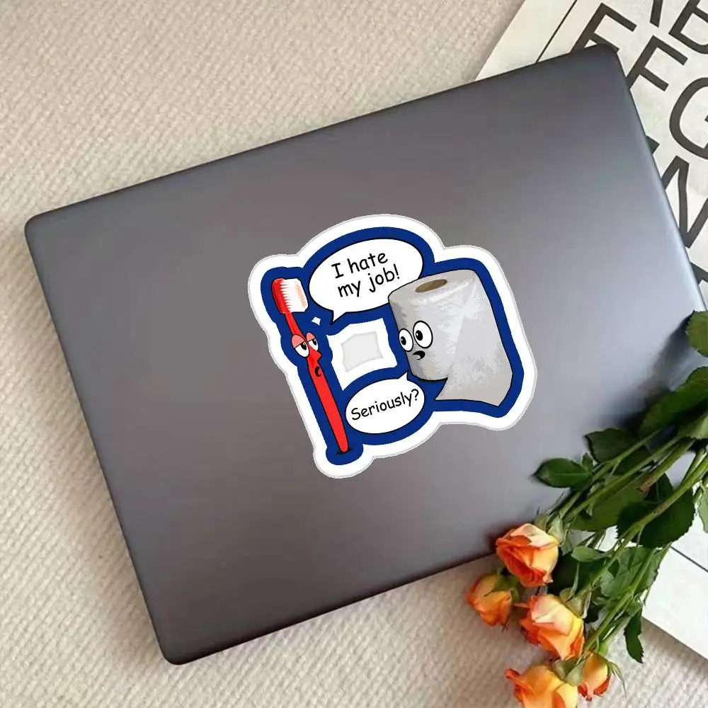 Funny I Hate My Job! ... Seriously_ Waterproof Stickers For Decorating Car Windows Motorcycles And Computers.
