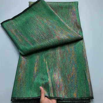 2025年新款奢華高品質尼日利亞提花蕾絲,5碼非洲歐根紗錦緞蕾絲布料,法式薄紗蕾絲派對禮服 8 最佳銷售 尼日利亞錦緞布料 - №1