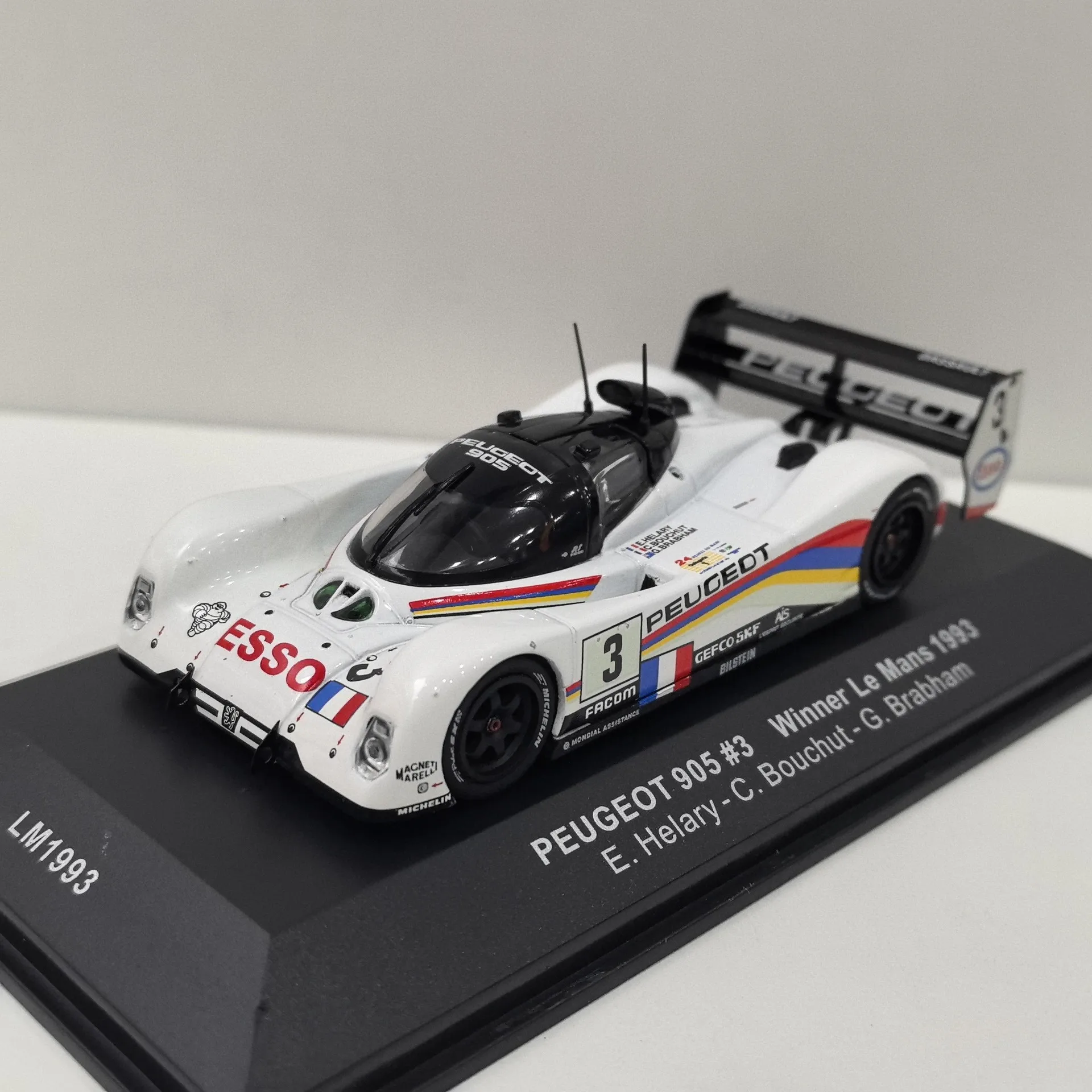 

Diecast IXO 1/43 Scale PEUGEOT 905 #3 1993 LEMANS Alloy Le Mans 24 Hours Racing Alloy Car Model Collectible Toy Gift Souvenir