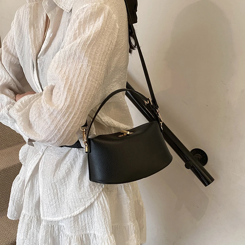

Premium Leather Shoulder Bag With Multiple Pockets For Ladies, Luxury Brand Handbag By Famous Designer