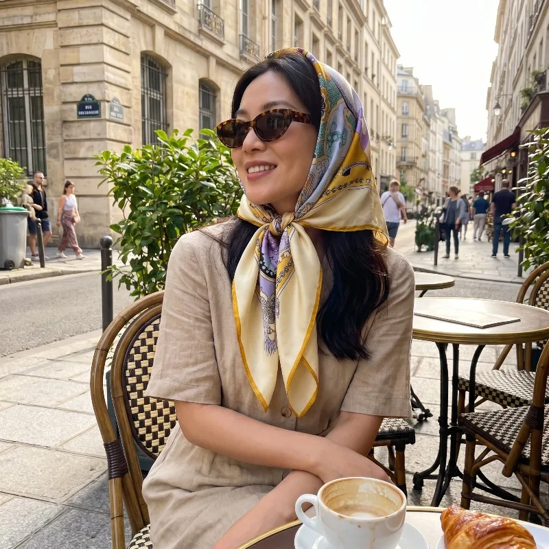 100% Mulberry Silk Scarf 35