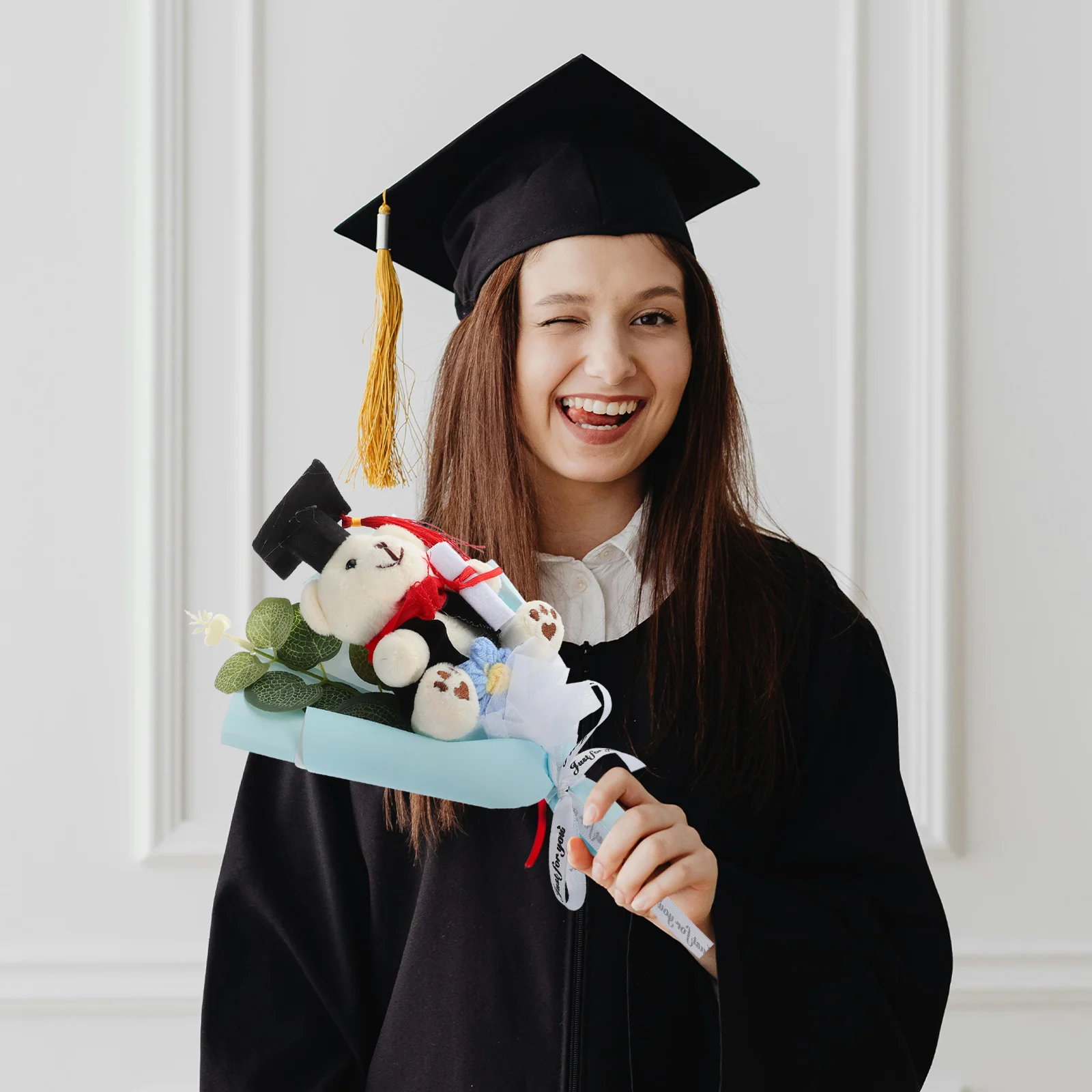 

Adorable Decor Bear Grad Presents Bear Bouquet Graduation Party Favor Bouquet Gift Graduation Gift For