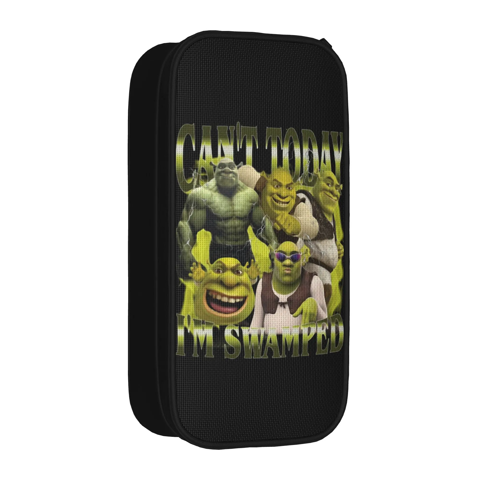 New Art Shreks Cartoon-Federmäppchen, Stifthalter für Mädchen und Jungen, große Kapazität, Taschen für Schüler, Schule, Kosmetik, Schreibwaren