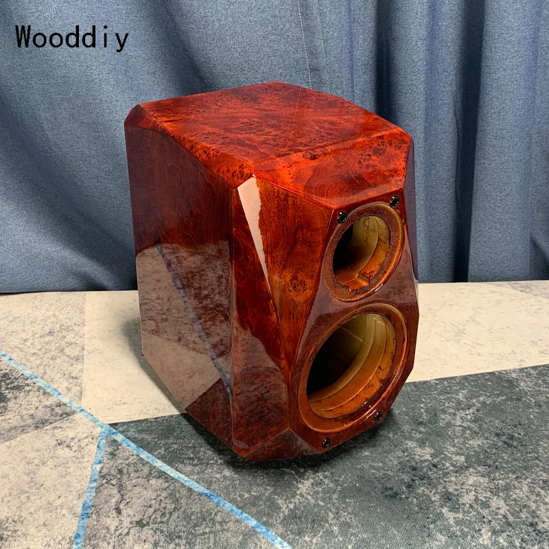 

Wooddiy 6.5 Inch One Pair Speaker Box Gloss Classic Two Way Hifi Home System Louderspeaker Cabinet Bookshell Veneer