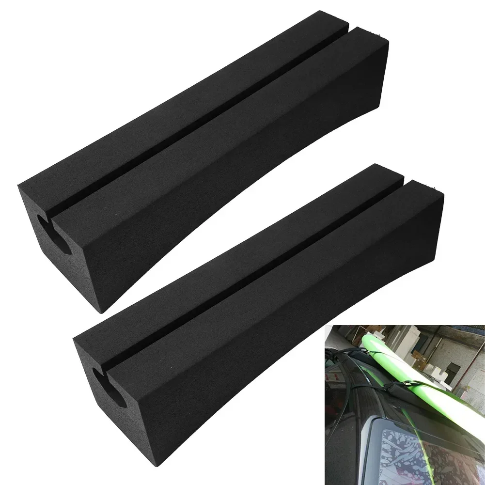 One Pair Outdoor Portable EVA Soft Oval Car Roof Racks Bars For Surfboard Kayak Stand Up Paddle