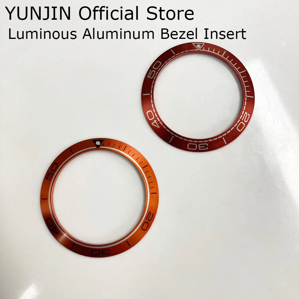 

41,8*32,6 мм Люминесцентная алюминиевая рамка вставка для дайверов запасные части для часов
