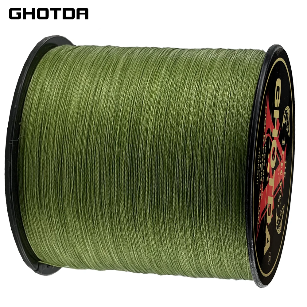 GHOTDA Brand 300M 4Strand Japan Multifilament 100% PE Braided Fishing Line 10LB To 80LB