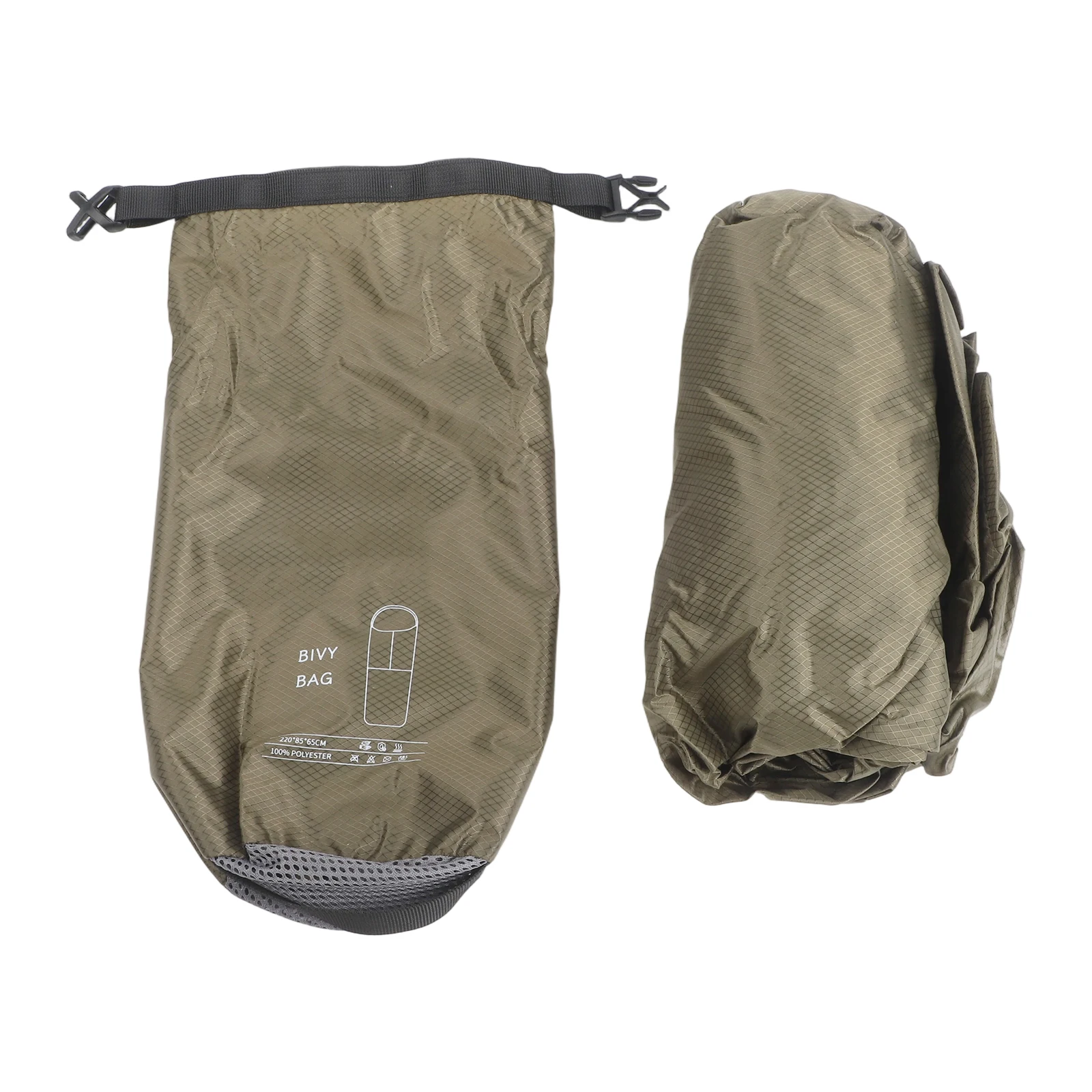 Water Resistant Thermal Bivy Sack with 5000mm Rating and 70D Nylon Build for Hiking and Wilderness For Camping