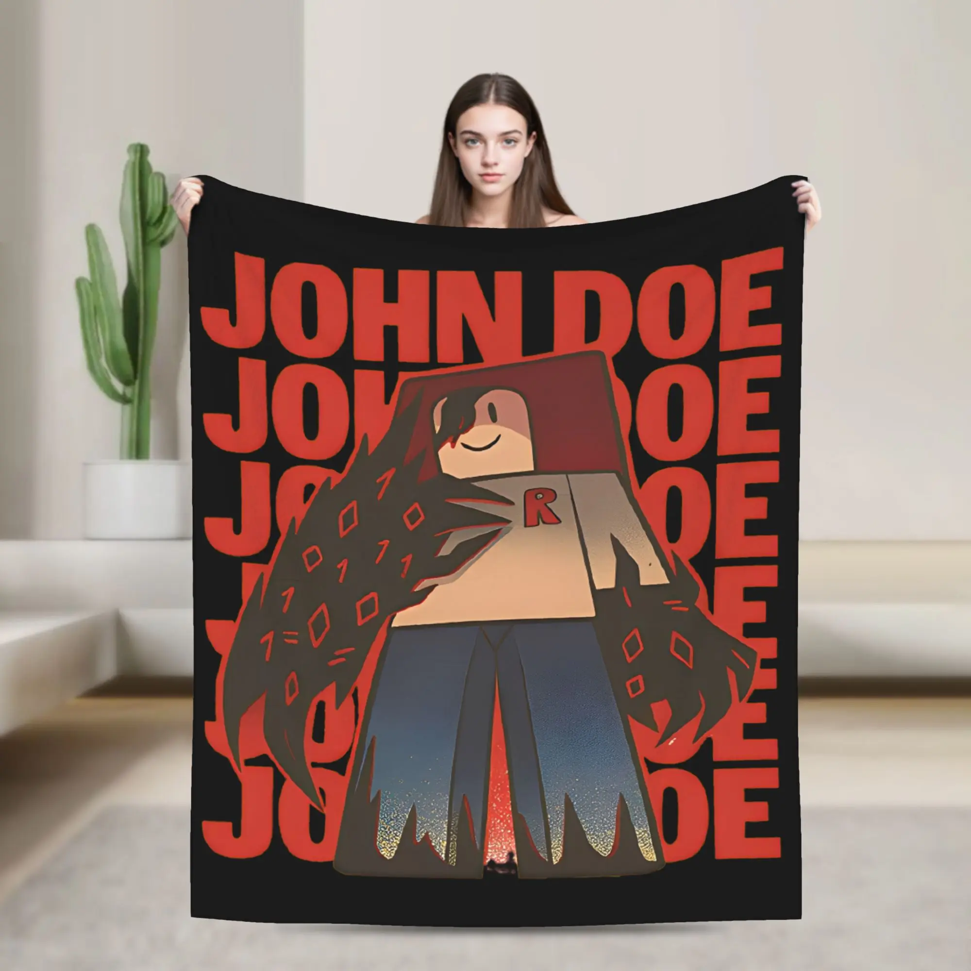 

Forsakens John Doe Knitted Blanket Wool Throw Blankets Bedroom Sofa Portable Soft Warm Bedspreads,