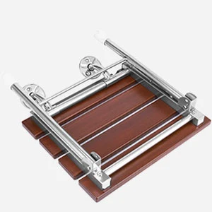 Folding Shower Seat Wall Mounted Bathroom Bathtub Safety Stool Chair for Elderly