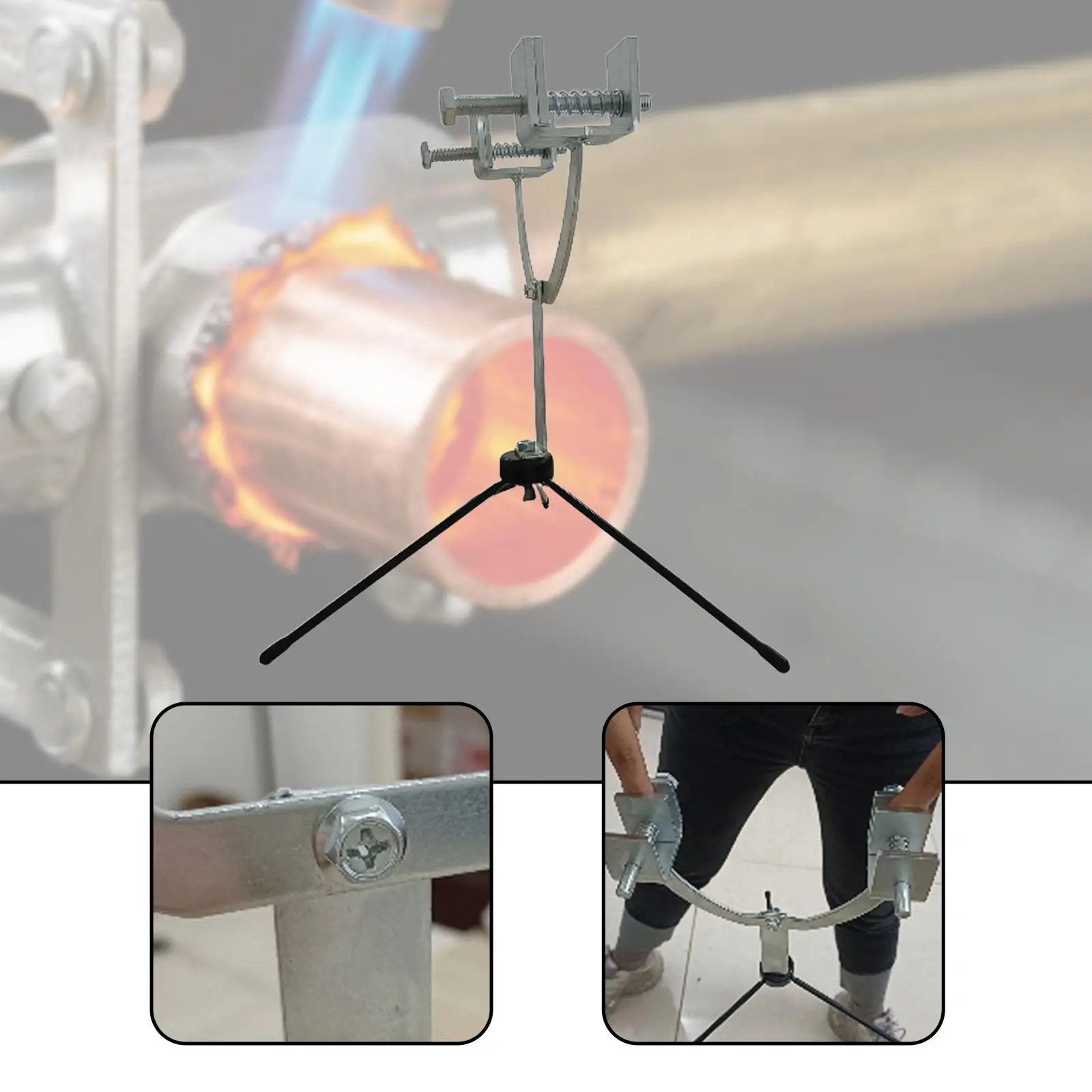 Copper Pipe Welding Fixing Holder Tool Compact HVAC Repair Anti SHAKE Holder