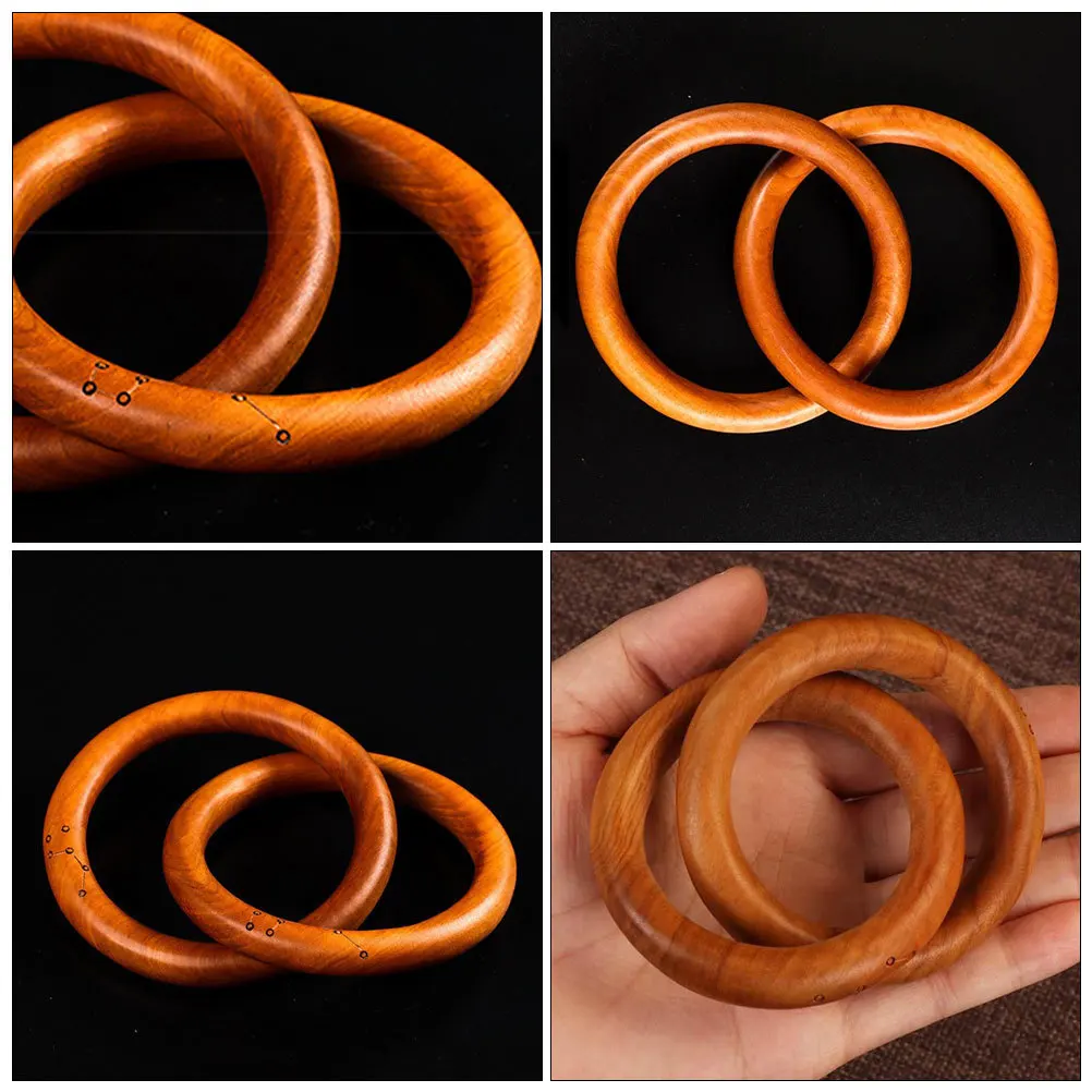 

Home Decor Jujube Wood Ornaments Decorative Knot Link Chain Coffee Table Farmhouse Boho