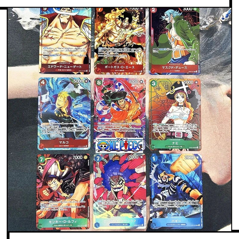 ONE PIECE OPCG op02-54pcs series Collection card Borsalino Portgas D Ace Anime characters Flash card Cartoon toy Christmas gift