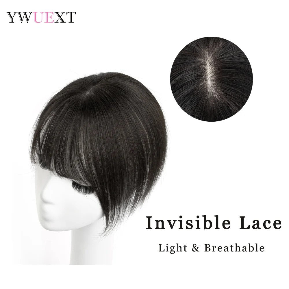 100% Real Human Hair Topper with HD Lace Built in Clips for Secure Fit Hair Topper for Women Daily Invisible and Natural Look