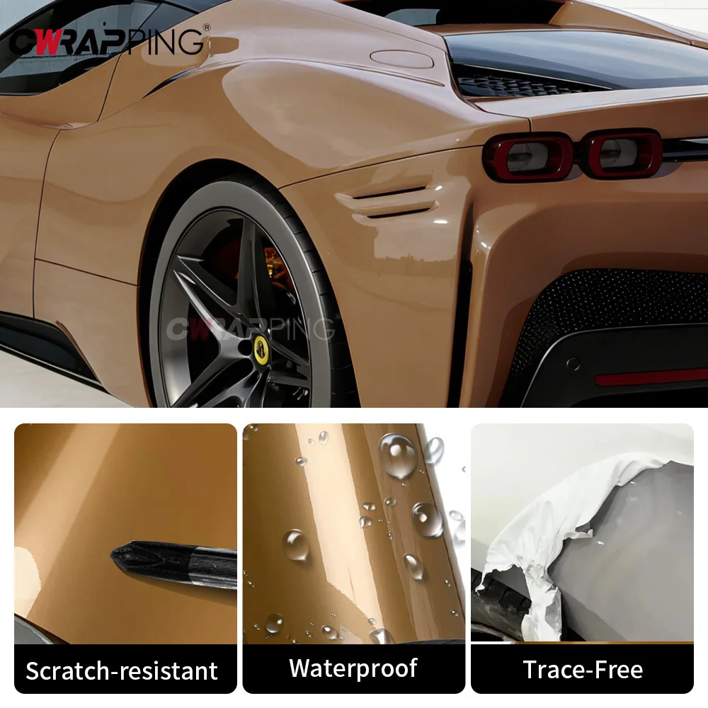 

Наклейки для автомобилей: глянцевая пленка ПЭТ, виниловая пленка для оклейки авто, водонепроницаемые аксессуары для кузова, защитная пленка для покраски автомобиля