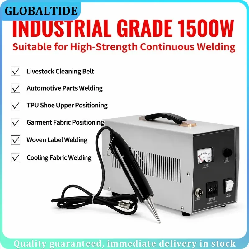 Handheld Ultrasonic Spot Welding Machine for PP PVC Chicken Farm Manure Cleaning Scraping Egg Collecting Belt Repair Tool