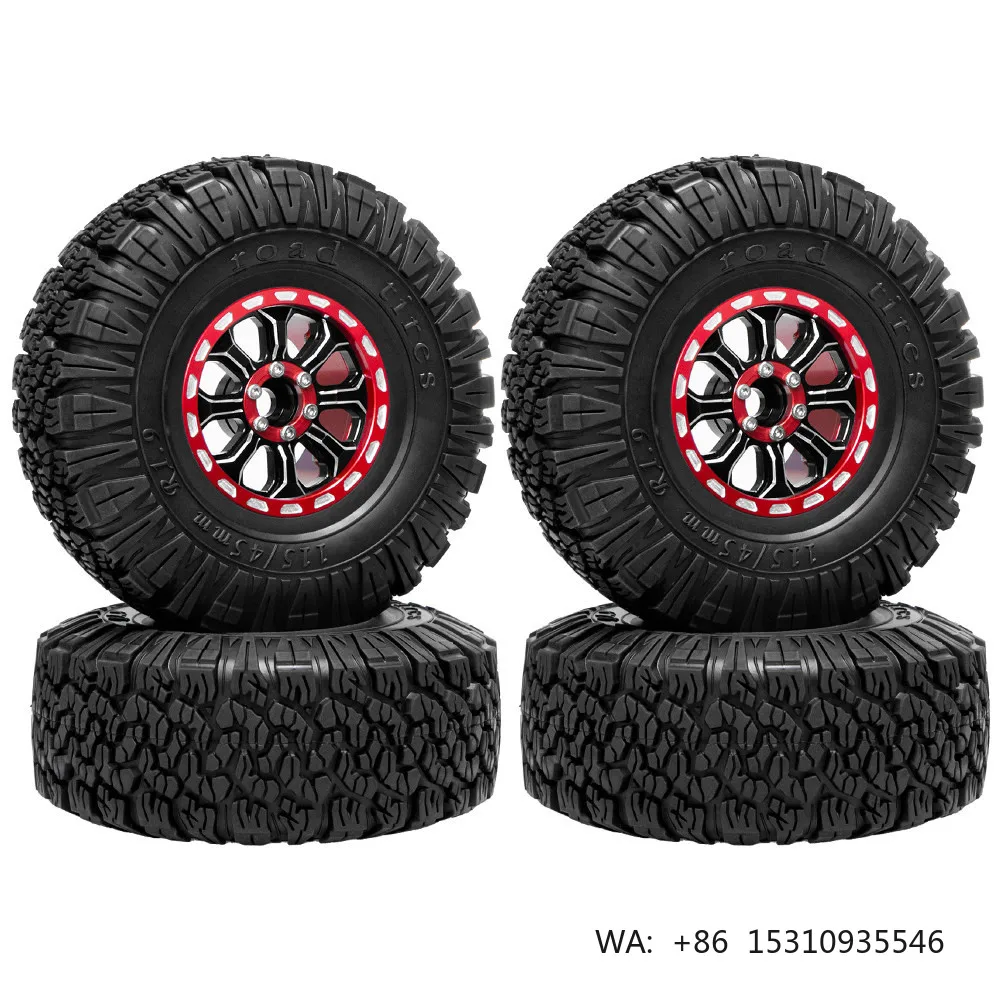 19-inch 1/10-scale Metal Simulated Wheel Hubs with Adjustable Negative Camber + KO2 Tires for SCX10 TRX4 D90 #LF0005